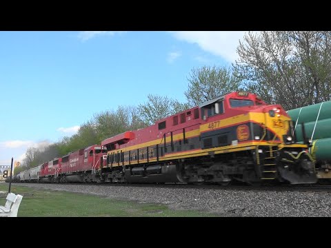 CPKC Trains Meet Near Buffalo, IA 4/25/2023
