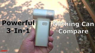 World's Most Powerful 3-In-1: JisuLife Handheld Fan Ultra2