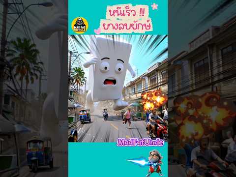ยางลบกินคำผิด | #MadFatUncle #การ์ตูน #cartoon