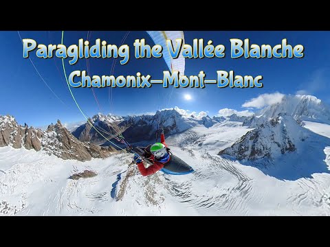 Paragliding the Vallée Blanche in Chamonix-Mont-Blanc (October 2024)