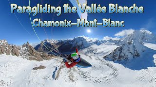 Chamonix Vallee Blanche paragliding