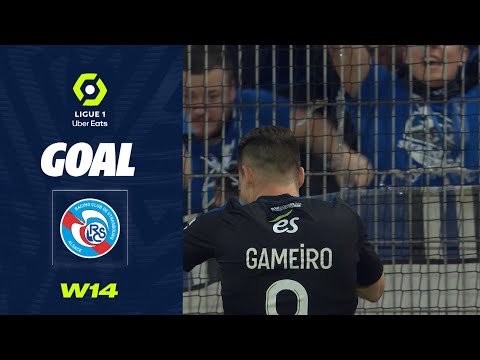 Goal Kévin GAMEIRO (17' - RCSA) AC AJACCIO - RC STRASBOURG ALSACE (4-2) 22/23