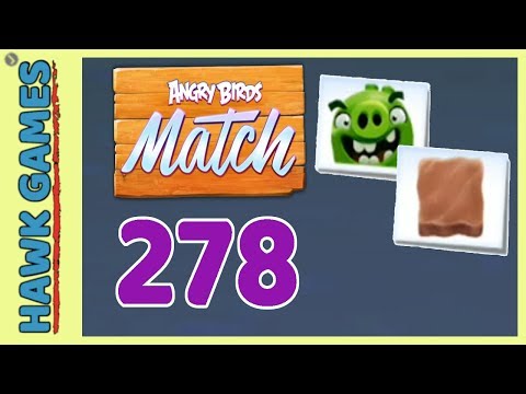 Angry Birds Match ⭐ Level 278 Hard - Walkthrough, No Boosters