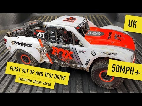 Traxxas UDR 6s Setup and First Run 50mph+ (Fox Edition)
