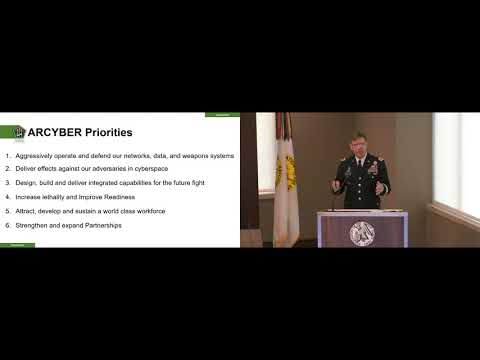 AUSA Cyber Hot Topic 2018 - LTG Stephen G. Fogarty - Cmdr, Army Cyber Command