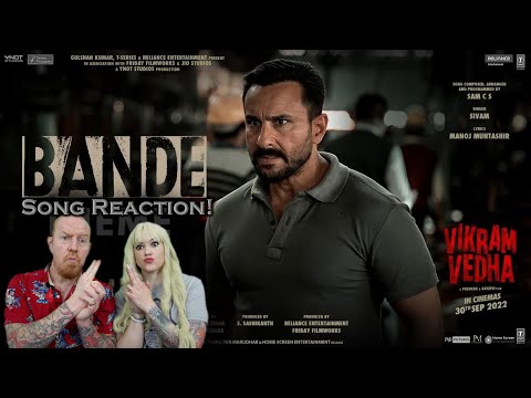 Bande (Vikram Vedha) Official Song Reaction (Hrithik Roshan, Saif Ali Khan, 2022)