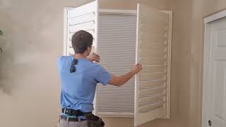 Shutter & Blackout Shade Together
