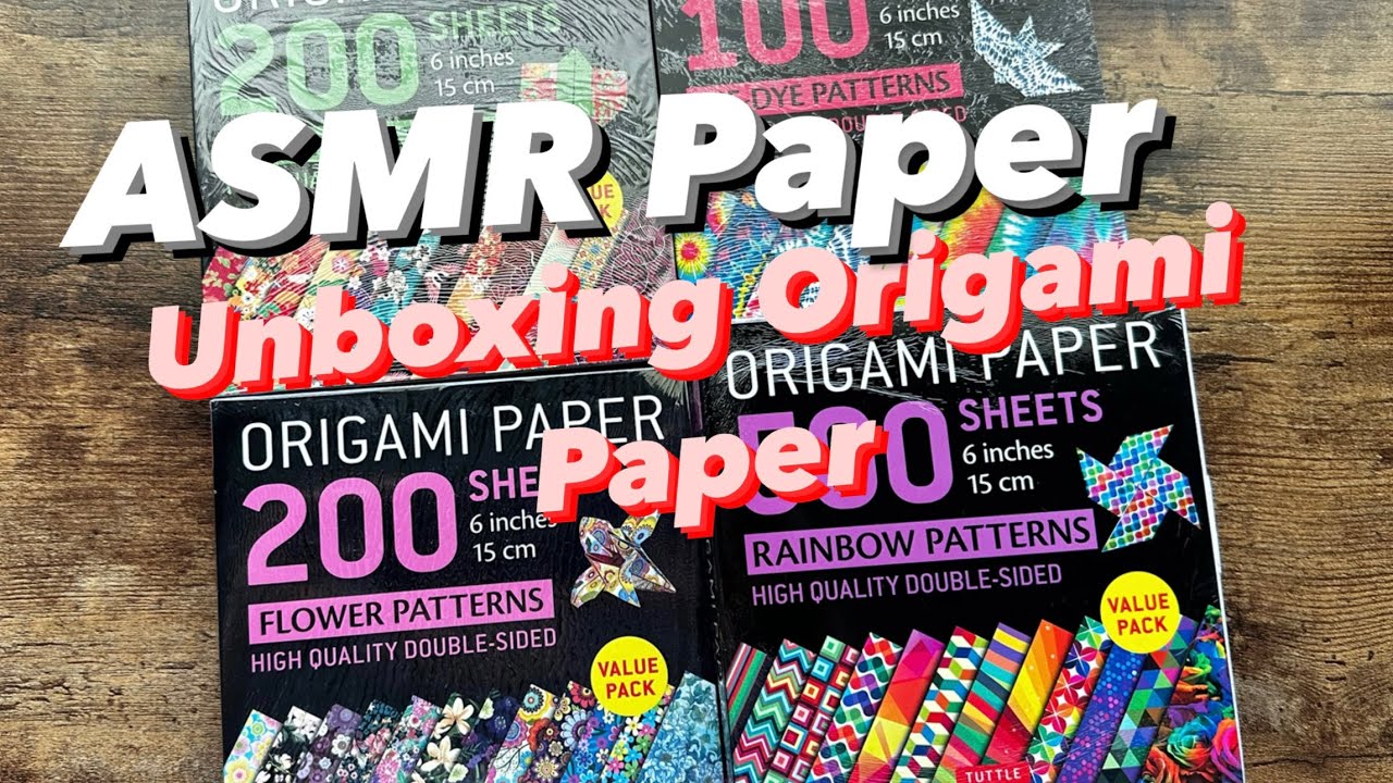 ASMR Paper - Unboxing Origami Paper 1000 Sheets