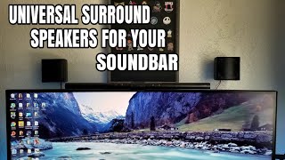 Universal rear surround speakers for your soundbar