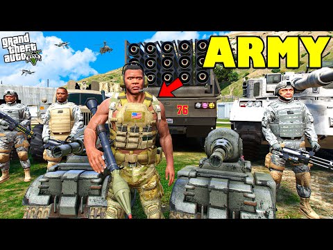 Franklin Third day in Los Santos ARMY of in GTA 5 | SHINCHAN and CHOP