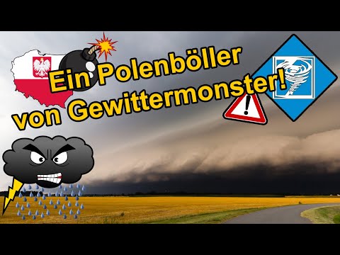 Mega-Monster-Superzelle bei Breslau, Polen, 11. August | Wetteraction 2017