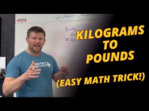 Convert Kilograms to Pounds Quick & Easy (Math Trick & Examples)