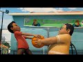 Adit Sopo Jarwo Basket Seru Sampai Rebutan Bola Spesial Dennis