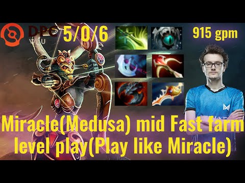 Miracle(Medusa) Mid Fast Farm VS Team Secret | DPC WEU Division 1 2021/2022 | Player Perspective |