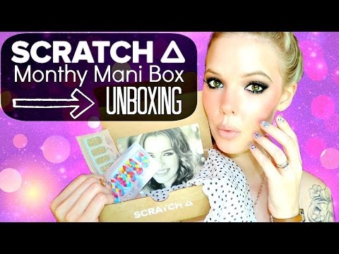 SCRATCH NAIL WRAPS Tutorial & Unboxing | Monthly Mani Box Video