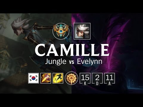 Camille Jungle vs Evelynn - KR Challenger Patch 8.9