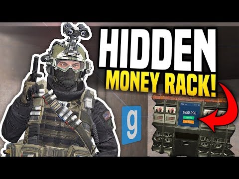 HIDDEN MONEY RACK - Gmod DarkRP | Secret Base Building!