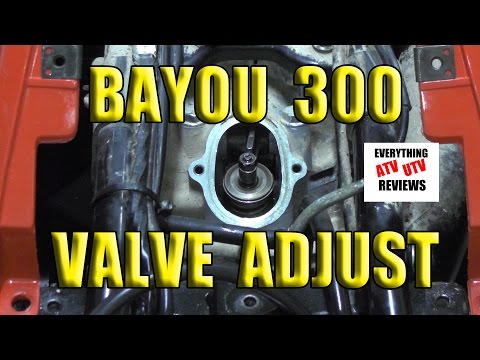 KLF 300 2x4 or 4x4: Kawasaki Bayou Valve Adjustment .10 - .15mm