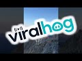 Hiker and Mountain Goats Meet on Bridger Range Summit || ViralHog