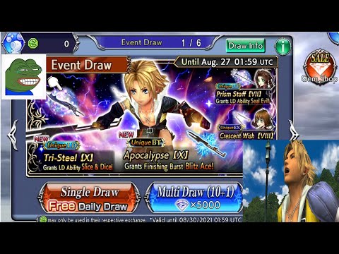 DFFOO - Summons for Tidus and Seven LDs (When Aerith and Seven trolls you)