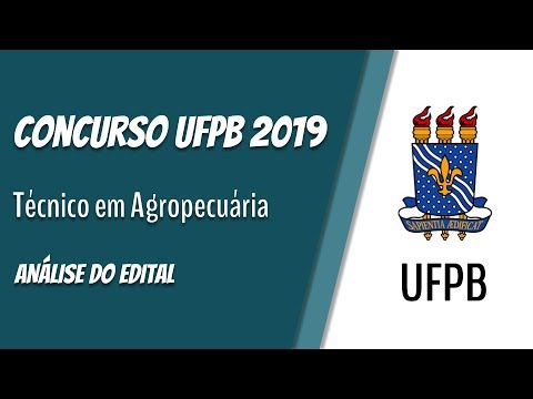 CONCURSO UFPB 2019   ANÁLISE DO EDITAL