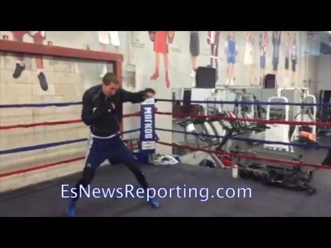 Konstantin Kupianskii working out RGBA Oxnard - EsNews Boxing