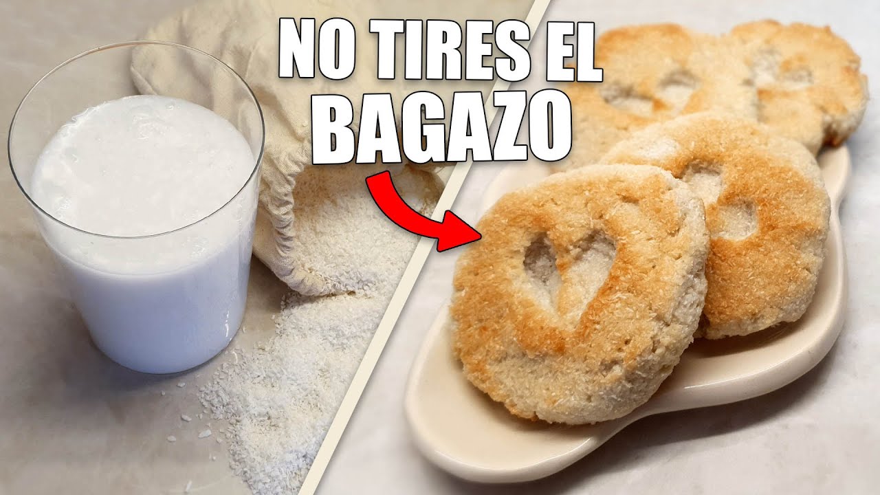 LECHE DE COCO + GALLETITAS CON EL BAGAZO - soyvelen