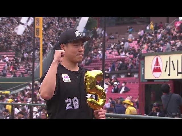 マリーンズ・西野勇士投手ヒーローインタビュー 5月20日 東北楽天ゴールデンイーグルス 対 千葉ロッテマリーンズ