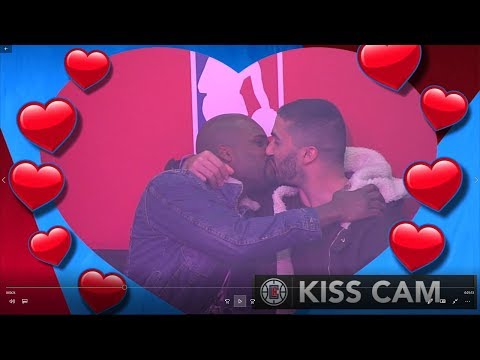 L.A. Clippers show gay couples on Pride Night Kiss Cam