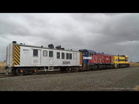 Southern Shorthaul Railroad (SSR) Locomotives & BRW Power Van (23/1/2020) - PoathTV Australian Train