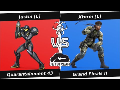 Quarantainment 43 Grand Finals II - Justin [L] (Samus) Vs. Xtorm [L] (Snake) Smash Ultimate - SSBU