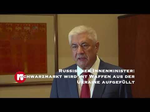 Russischer Innenminister: Schwarzmarkt wird mit Waffen aus der Ukraine aufgefüllt