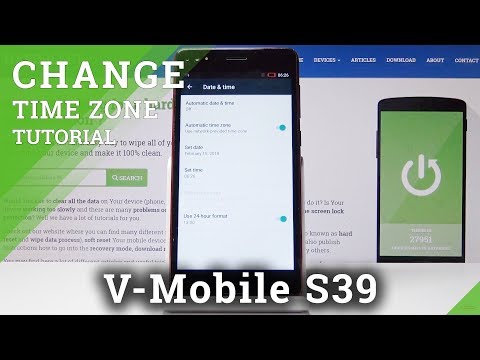 How to Change Date & Time in V-Mobile S39 - Time Settings