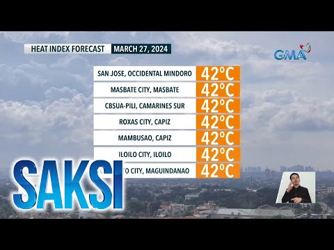 42C heat index, posibleng madama sa ilang probinsiya Saksi