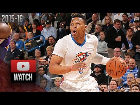 Russell Westbrook Triple-Double Highlights vs Lakers (2016.04.11) - 13 Pts, 14 Ast, 10 Reb