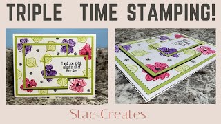 Easy Triple Time Stamping Card