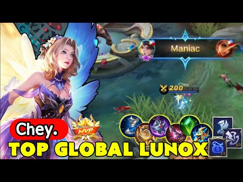 Maniac!!! Aggressive Lunox Gameplay - Top Global Lunox by Chey.