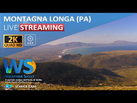 🔴 Montagna Longa live webcam - Panoramica golfo di Castellammare WNW