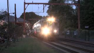 preview picture of video 'NJT Arrow III Set Past MP 34.8 At the Bernardsville Train Station 9-12-2012'