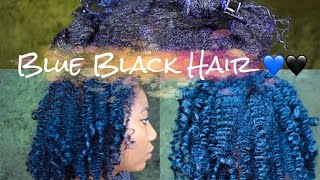 Dye Natural Hair Midnight Blue Black with Ion Color Brilliance | Simply Subrena