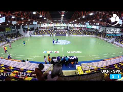 Ukraine - Slovakia, Males lower ranking semifinal - WUC Futsal 2014