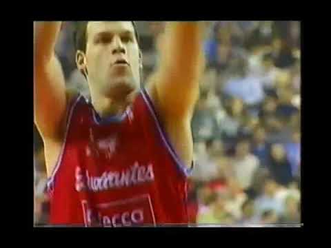 PARTIDO COMPLETO. Final Copa Korac 1998-99. Partido de Ida. Adecco Estudiantes - FC Barcelona