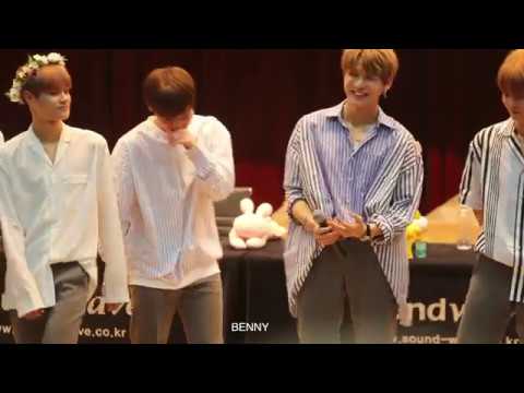 170815 판교 팬싸 다니엘형 비눗방울 장난에 웃음 터진 지후니