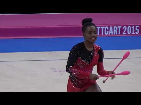 Jandira HENRIQUES (ANG) clubs - 2015 Stuttgart worlds Qualifs