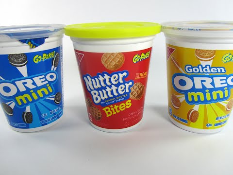 MINI Cookie Cups Unwrapping Oreo Nutter Butter Golden Oreo Nabisco