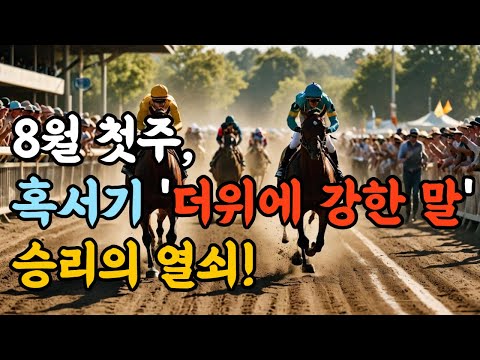 8월 첫주, 혹서기 '더위에 강한 말' 승리의 열쇠!!!
