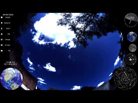 Night Sky Live 4K — Norfolk VA