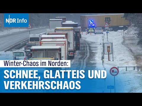 Viele Unfälle und Behinderungen im ÖPNV: Winter legt Norddeutschland weiter lahm | NDR Info