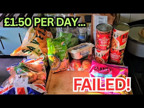 £1.50 Per Day Food Challenge | Healthy Meals from Morrisons (UK) Limited Budget Food challenge 