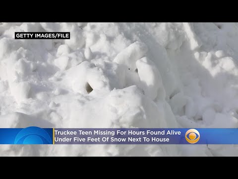 Truckee Teen Missing For Hours Found Alive Under 5 Feet Of Snow Next To House
